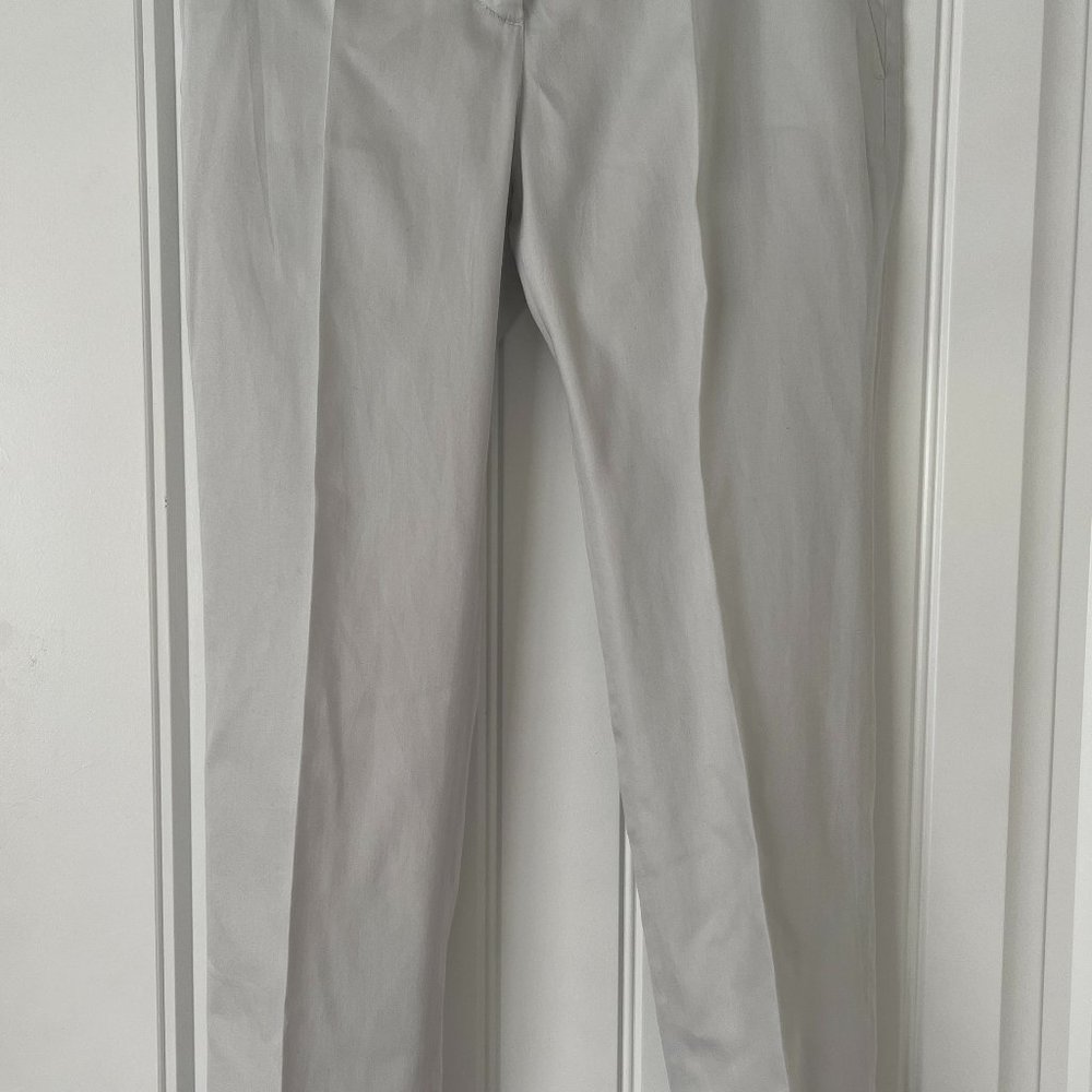 PRADA LIGHT GRAY SUMMER WOMEN ANKLE PANTS - Picture 2 of 11
